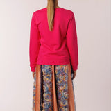 Fuchsia Organic Cotton Sweatshirt