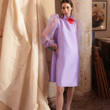 Abito "Isabella" in Mikado e Rose