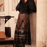 Casacca "Rose" in Taffettas Nero