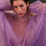 Casacca "Olivia" in Organza Plissè