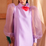 Abito "Isabella" in Mikado e Rose