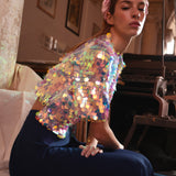 Casacca "Jess" in Paillettes con Tasche