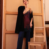 Cappa "Blair" in Velluto Blu Navy