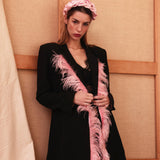 Blazer "Audrey" Nero e Rosa