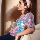 Casacca "Jess" in Paillettes con Tasche