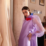Abito "Isabella" in Mikado e Rose