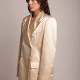 Blazer Doppio Petto Oversize Champagne