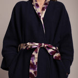 Kimono Blu Navy e Fantasia "With You I'm Born Again"