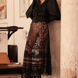 Casacca "Rose" in Taffettas Nero
