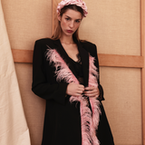 Blazer "Audrey" Nero e Rosa