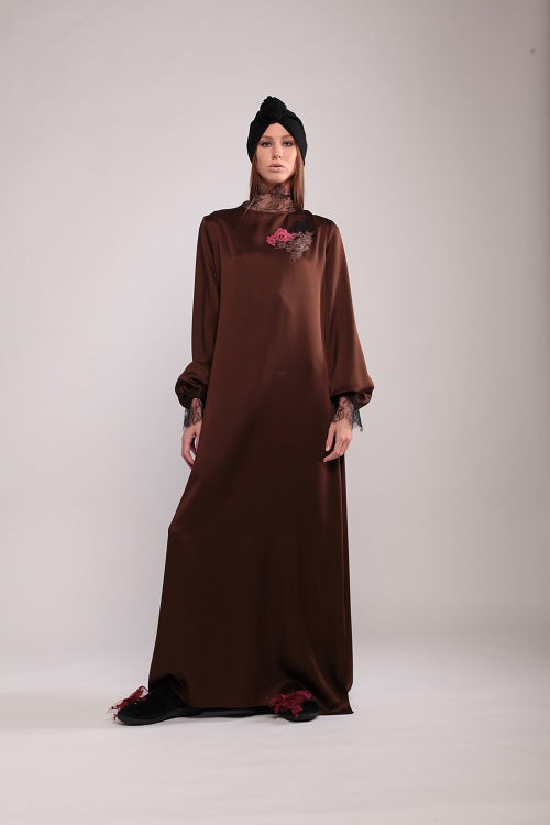 Chocolate, Black, Bubble	Pink Cady Dress
