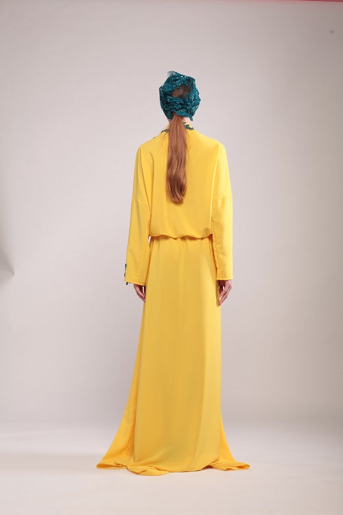 Yellow and Ottanio Cady Dress