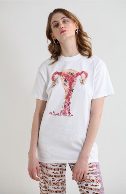 Uterus print Human t-shirt