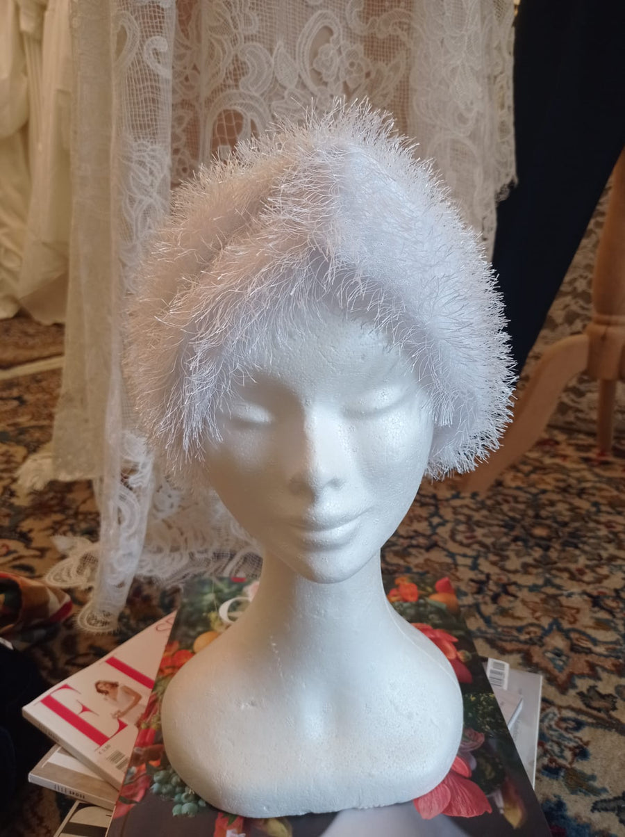 White Fringe Headband